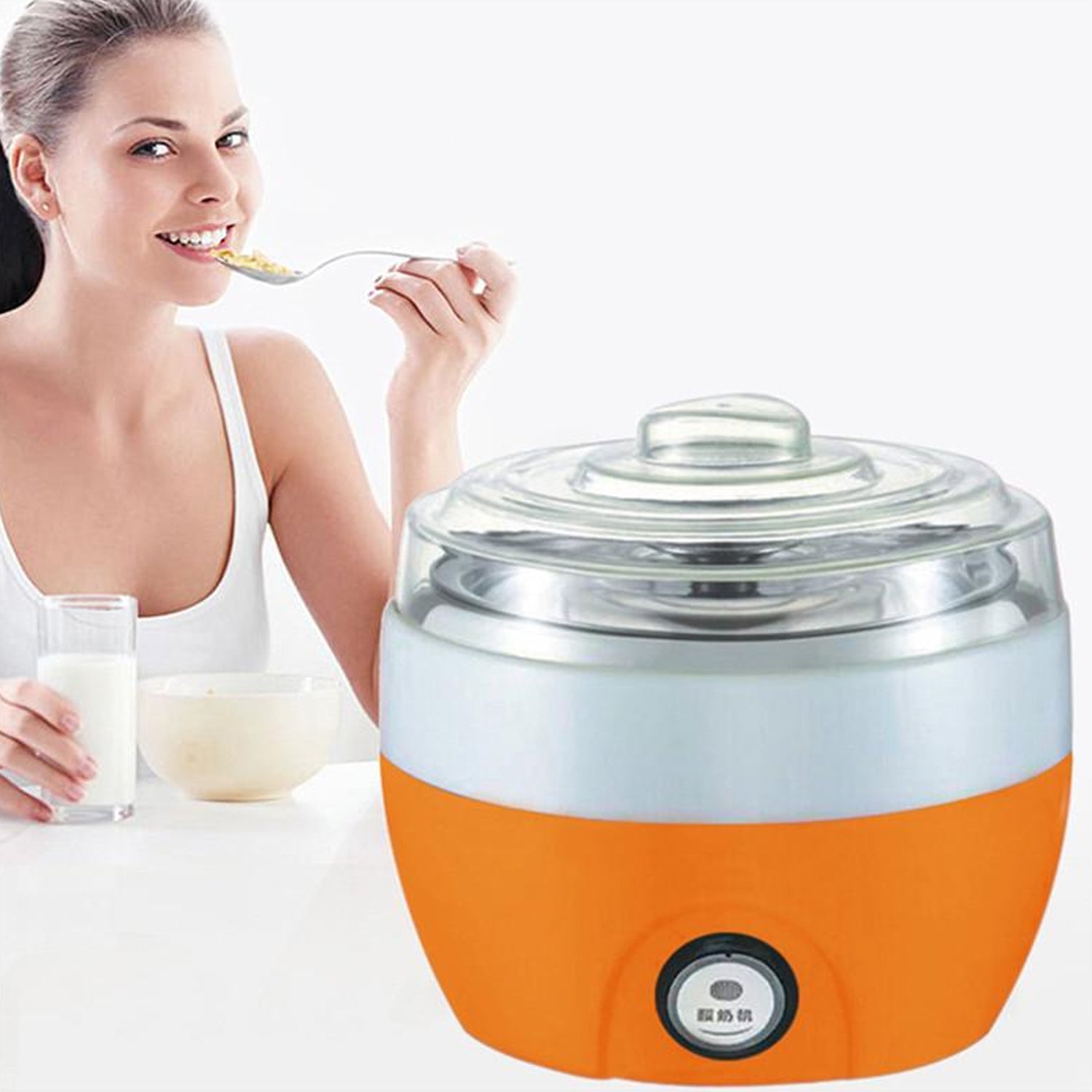 Compact yogurt maker for home use. Compact yogurt maker for home use.